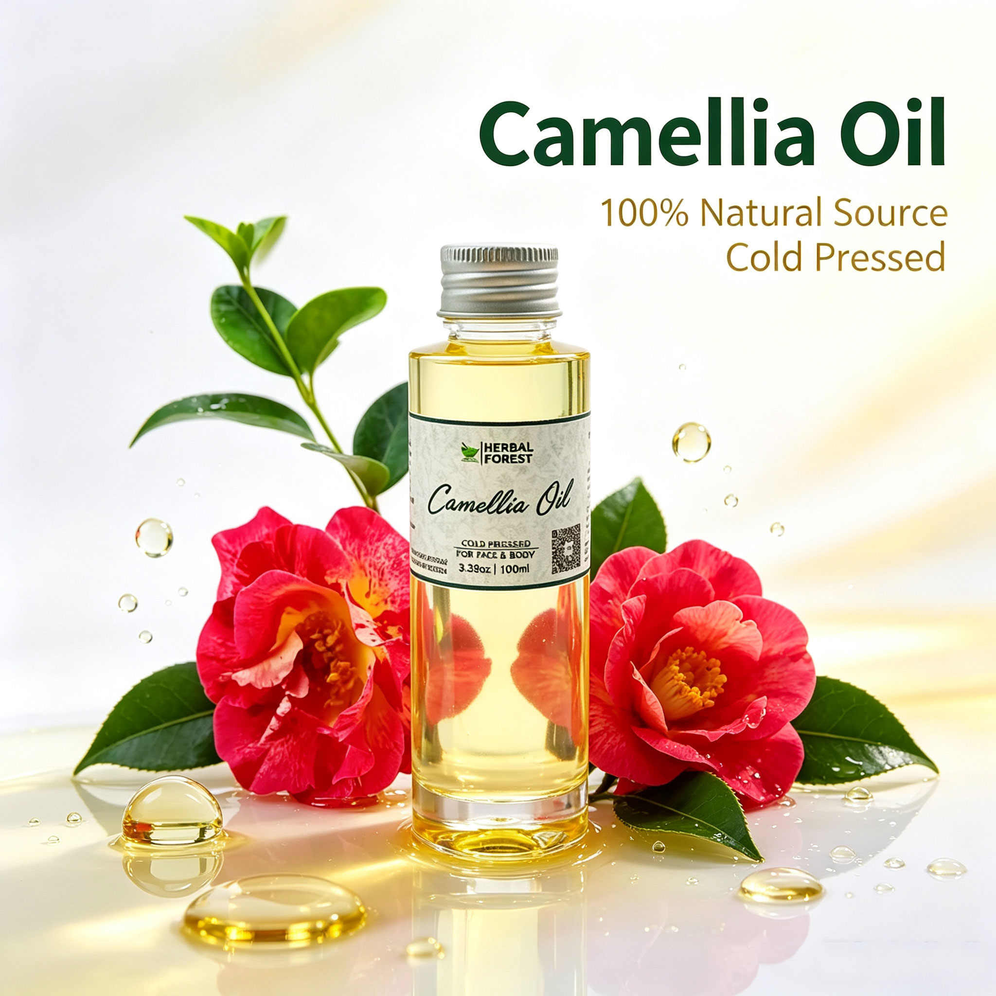Shea Butter Raw - Huile de camélia naturelle de chine,