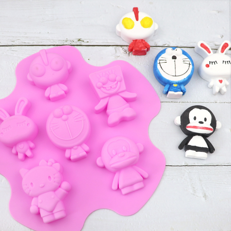 Soap Mold Silicone Loaf - 1 pièces ReadStar 6CA103RD041 6 cavités