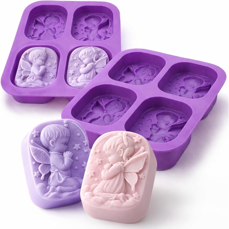 Soap Making At Home - Moule en silicone Ange pour la