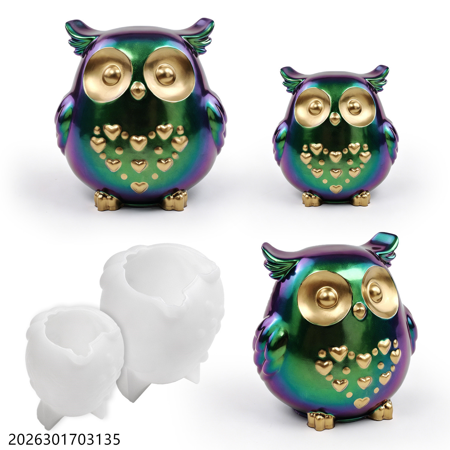 Soap Making Tray - Moule en silicone Hibou 3D en