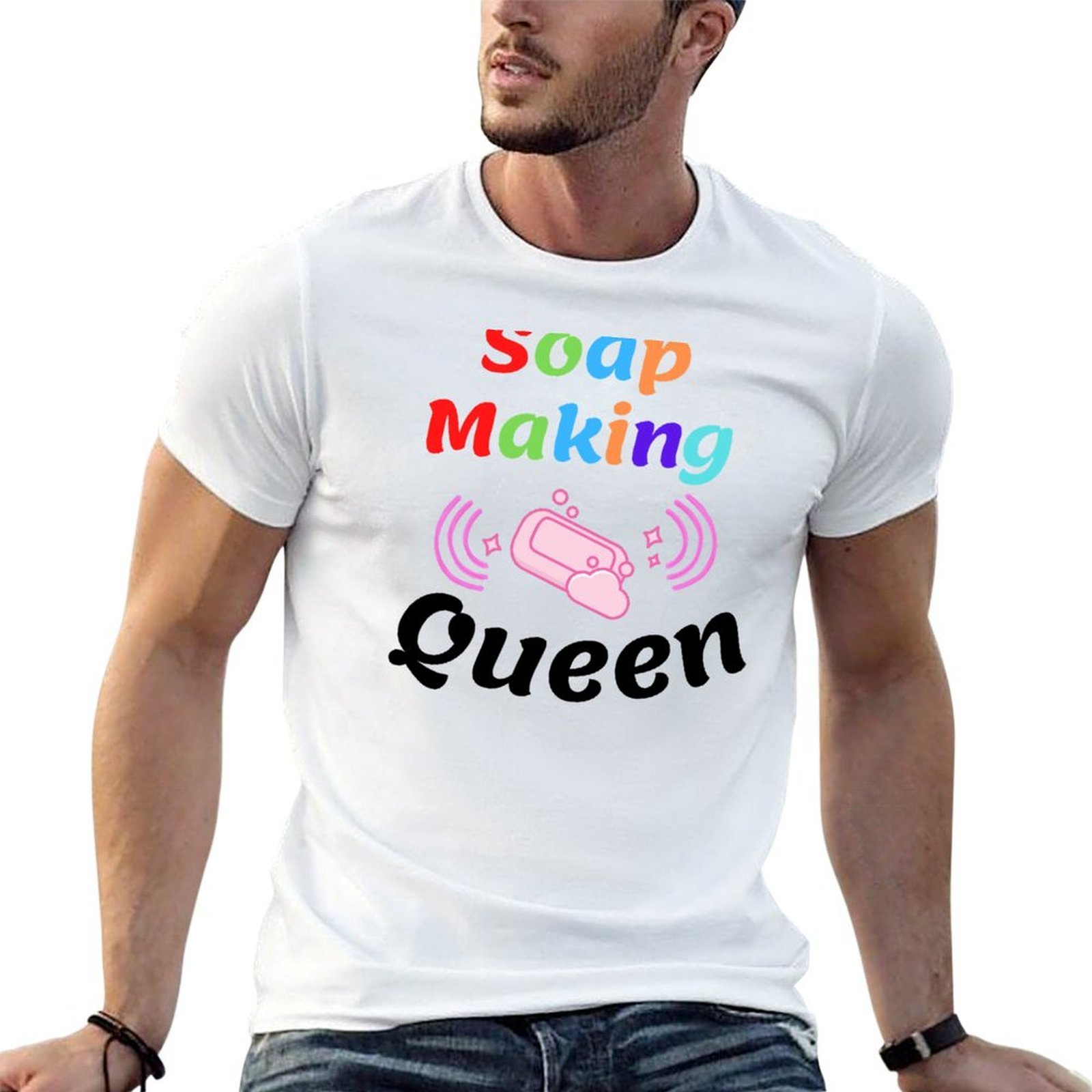 T-shirt drôle imprimé Soap Mak - Soap Making Queen avis et prix