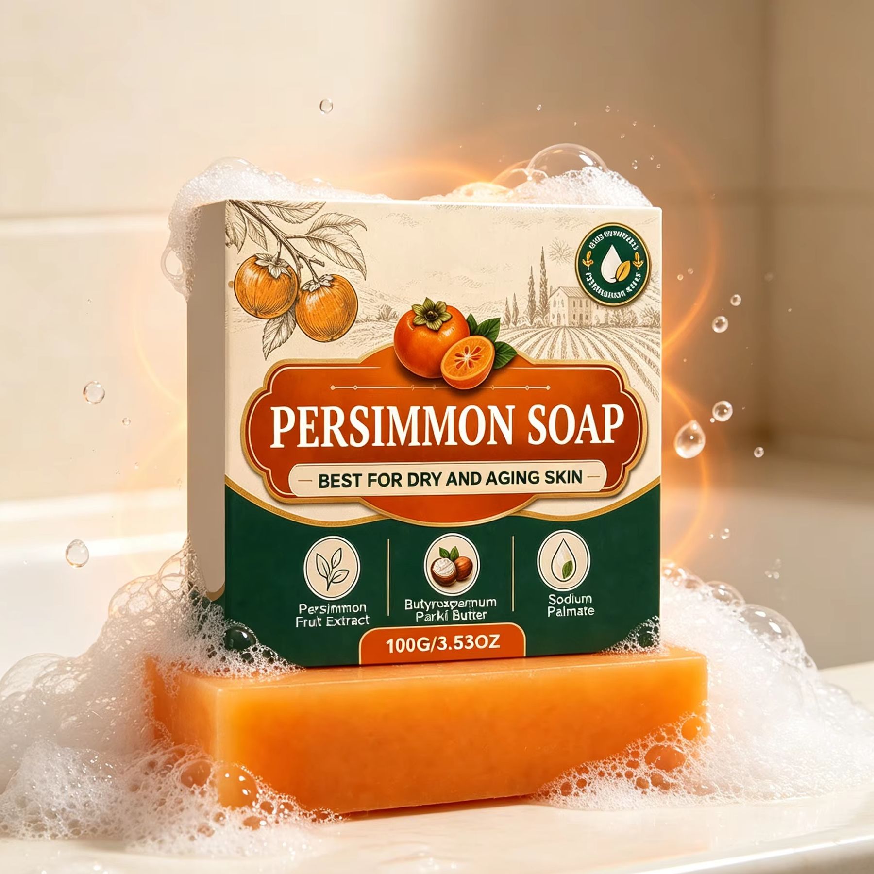 Savon au kaki pour éliminer le - Shea Butter Raw avis et prix